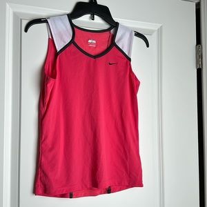 XS Nike pink/gray/white tank fitdry